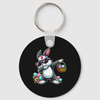 Easter Nurse Women Cute Bunny Nurse Easter Rn Lpn  Nyckelring