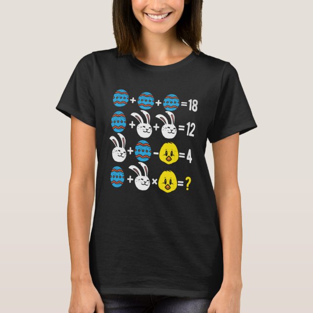 Easter Order of Operations Quiz Math Teacher easte T Shirt (Framsida)