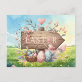 Easter Party Invitation card  Vykort