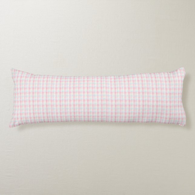 Easter Pastel Plaid Seamless Fabric – Cute  Kroppskudde (Framsidan)