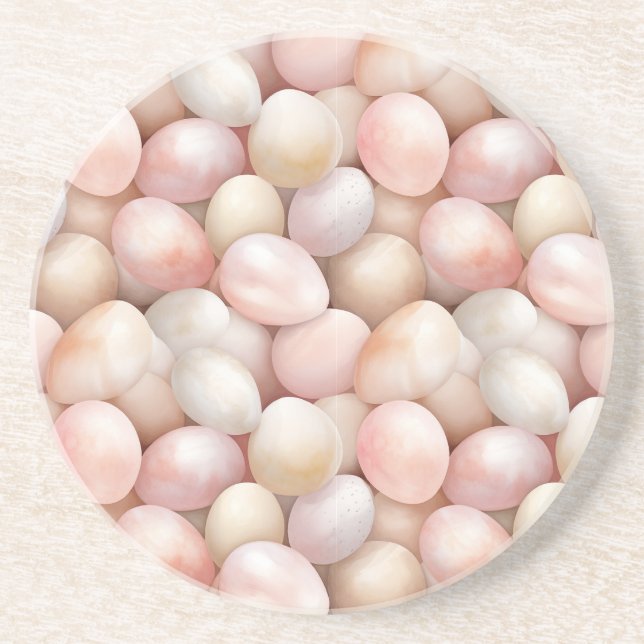 Easter Peach Pink Eggs   Underlägg (Framsidan)