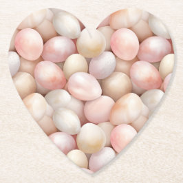 Easter Peach Pink Eggs   Underlägg Papper