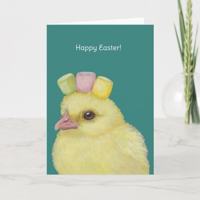 Easter peep card kort (Framsida)