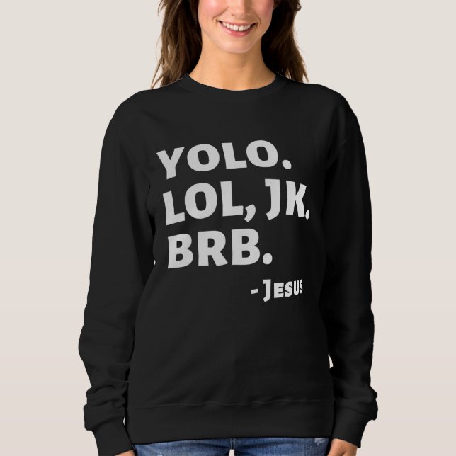 Easter Religious Jesus Resurrection Text Speak YOL T Shirt (Framsida)