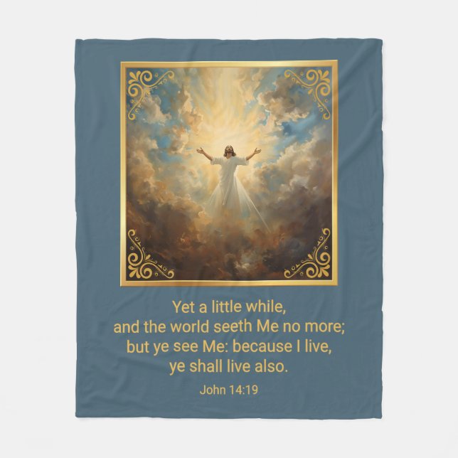 Easter Resurrection Religious  Fleecefilt (Framsidan)