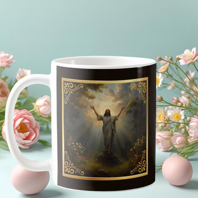 Easter Resurrection Religious Kaffemugg (Skapare uppladdad)