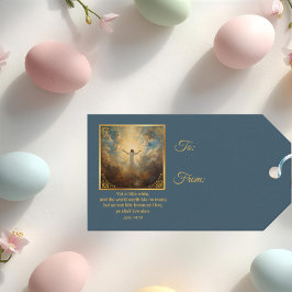 Easter Resurrection Religious Presentetikett