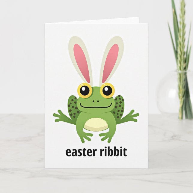 Easter Ribbit Season Card Kort (Framsida)