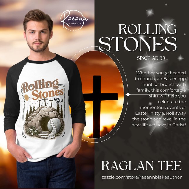 Easter "Rolling Stones since AD 33" T-Shirt (Skapare uppladdad)