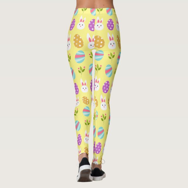 Easter Seamless pattern Leggings (Baksida)