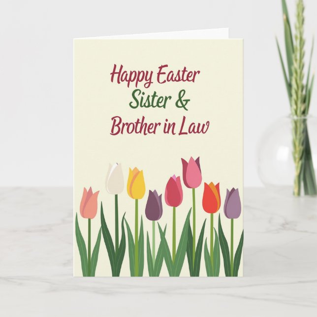 Easter Sister Brother In Law Card Kort (Framsida)