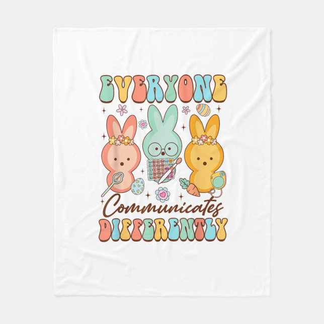 Easter Speech Therapy SLP Everyone Communicates Di Fleecefilt (Framsidan)