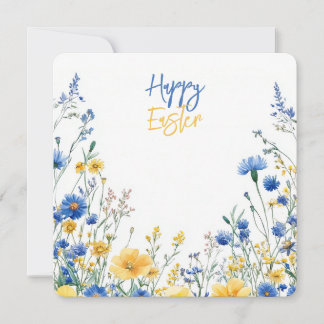 Easter Spring Flowers Invitation Inbjudningar