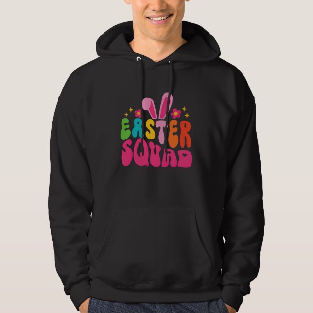 Easter Squad Bunny Rabbit Face  Easter Day Women G Hoodie (Framsida)