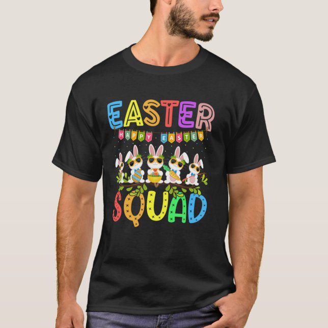 Easter Squad Bunny Rabbit Happy Easter Day Party M T Shirt (Framsida)
