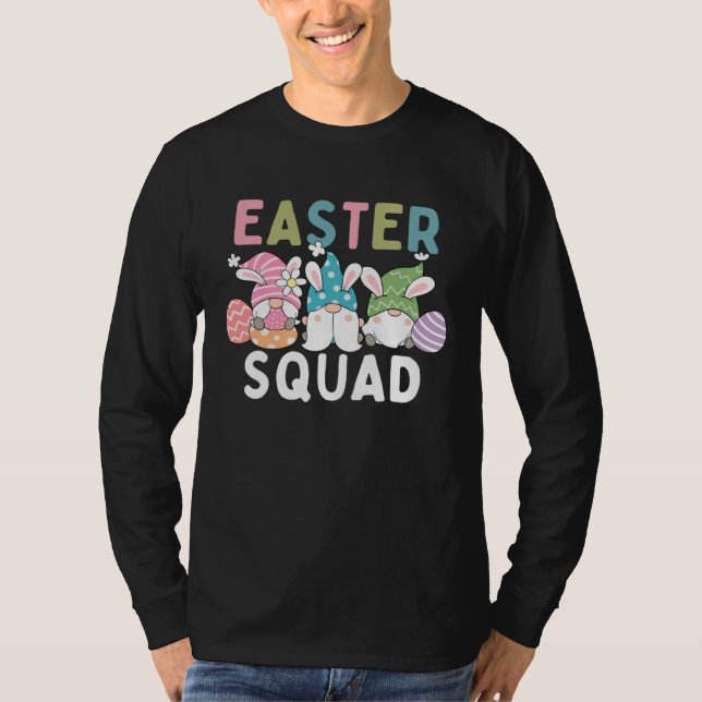 Easter Squad Family Matching Easter Day Gnome Egg  T Shirt (Framsida)