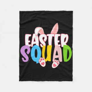 Easter Squad Family Matching Group Easter Egg Hunt Fleecefilt
