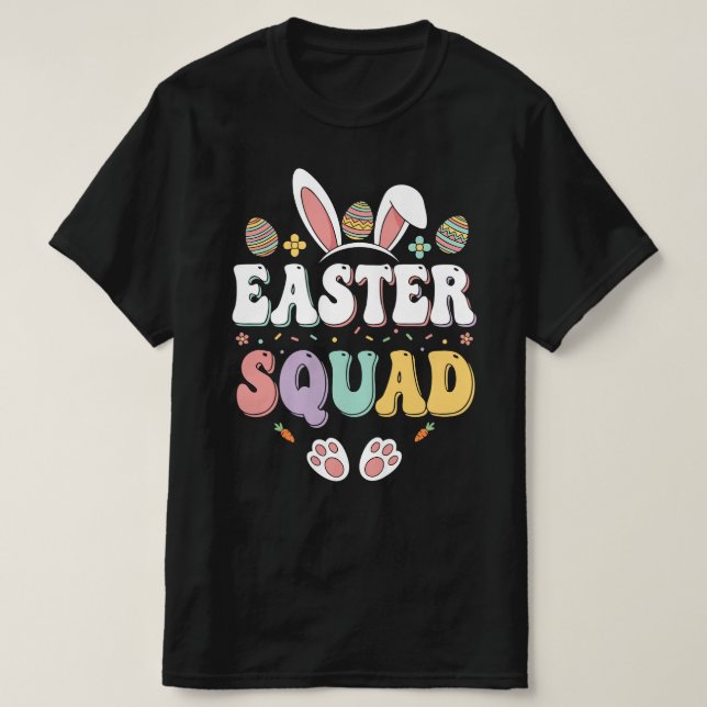 Easter Squad | Retro Bunny Squad T Shirt (Design framsida)