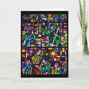 easter stain glass helgkort