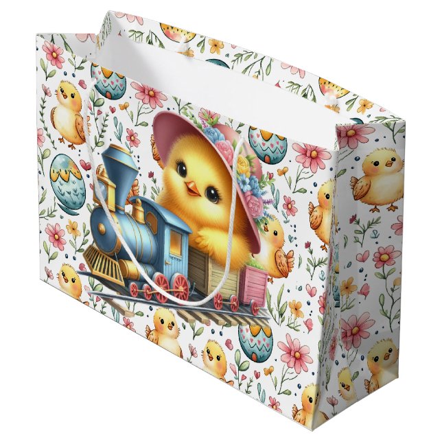 Easter Train Chick Gift Bag (Baksidan Vinklad)