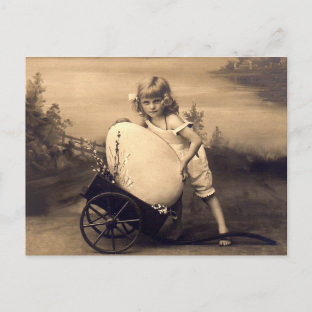 Easter vintage picture helg vykort (Framsida)