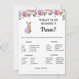 Easter What is in Mommy's Purse Baby Game Card  Kort