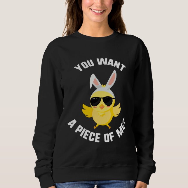 Easter You Want A Piece Of Me Chick Sunglasses Kid T Shirt (Framsida)