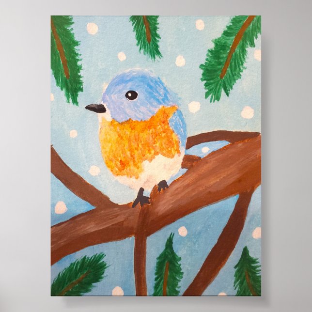 Eastern Bluebird  Poster (Framsidan)