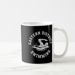 Eastern District Swimming Retro Distressed Sim Trö Kaffemugg