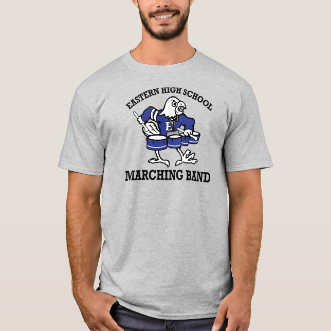 Eastern Eagles Marching Band Retro Unisex  T Shirt (Framsida)