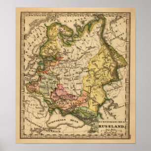Eastern Europe och Ryssland Poster