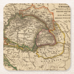 Eastern Europe Underlägg Papper Kvadrat