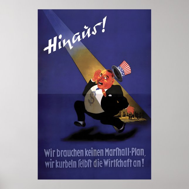 Eastern Germany Propaganda Poster Get out (Framsidan)