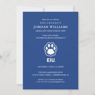 Eastern Illinois Panthers Paw Print & EIU Meddelande