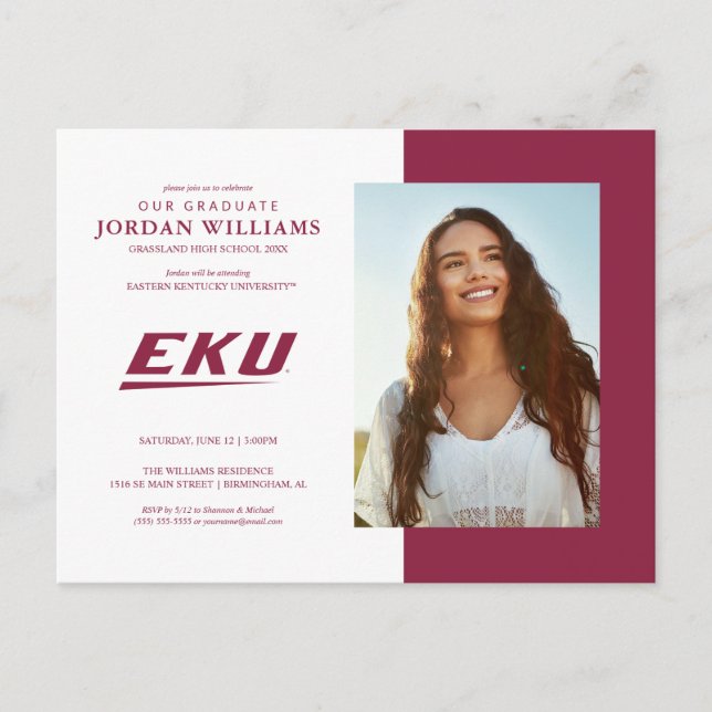 Eastern Kentucky University | EKU Meddelande Vykort (Framsida)