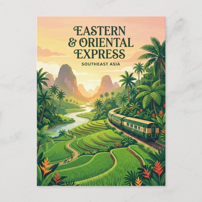 Eastern & Oriental Express (Sydostasien) Vykort (Framsida)