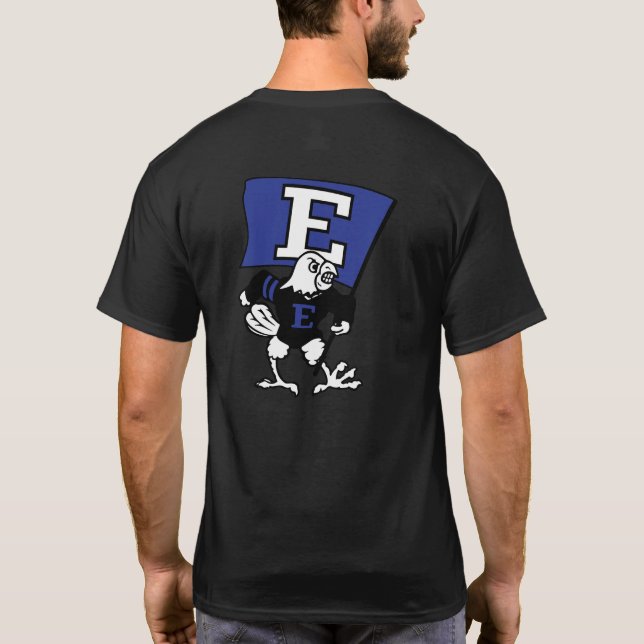 EasternBandsUnisexSvartFlagga T Shirt (Baksida)
