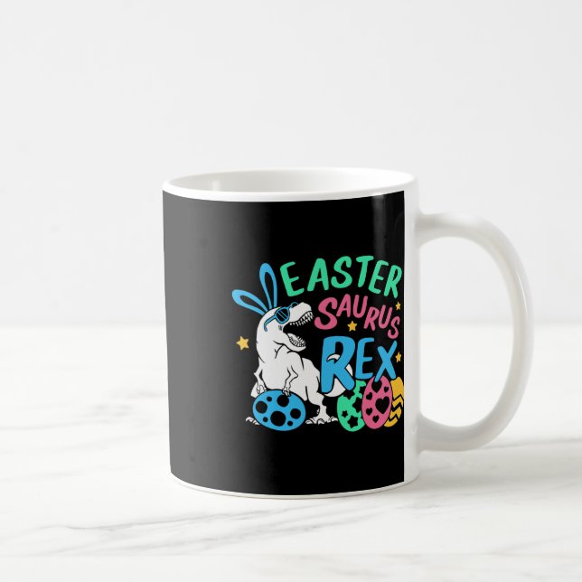 Eastersaurus T-rex påskdag Tee, söt påskhare Kaffemugg (Höger)