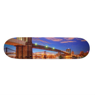 Eastet River, Brooklyn överbryggar, Manhattan Mini Skateboard Bräda 18,7 Cm