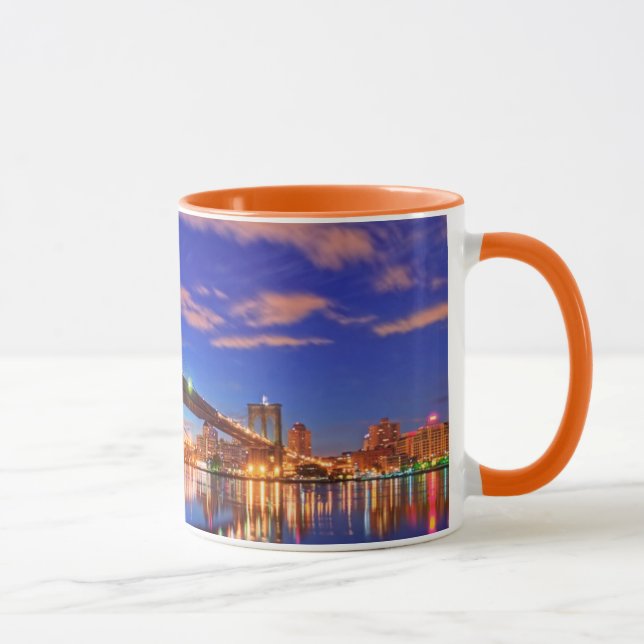 Eastet River, Brooklyn överbryggar, Manhattan Mugg (Höger)