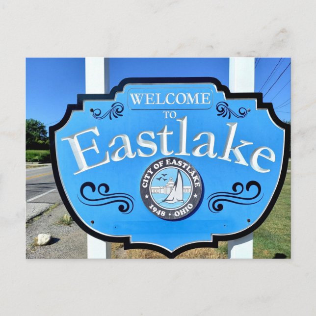 Eastlake sign, Cleveland area Vykort (Framsida)