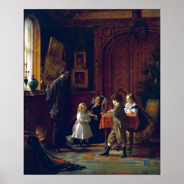 Eastman Johnson jultid, Blodgett Famil Poster (Framsidan)