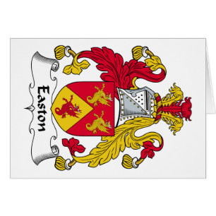 Easton familjvapensköld hälsningskort