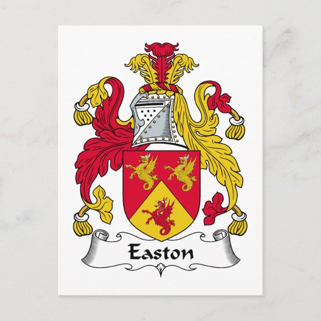 Easton Family Crest Vykort (Framsida)