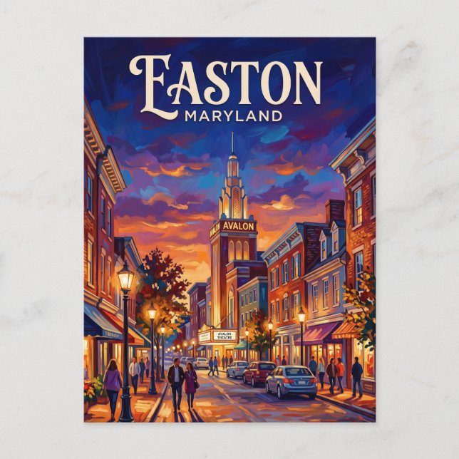 Easton, Maryland Maryland Vykort (Framsida)