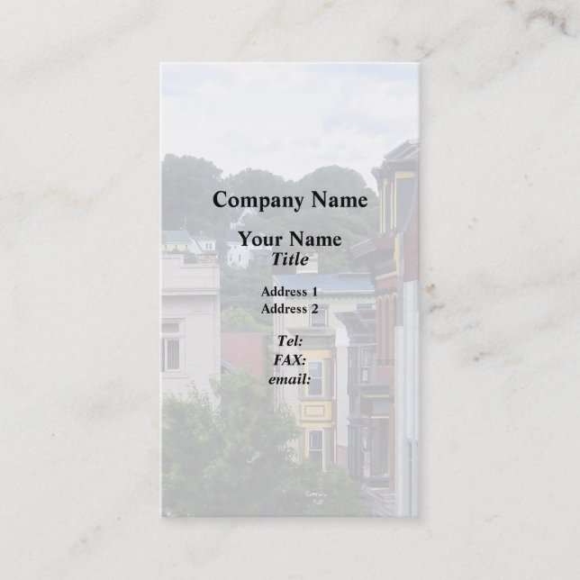 Easton PA - Visa från fönster Visitkort (Framsida)