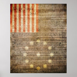 Easton Pennsylvania flagga Poster