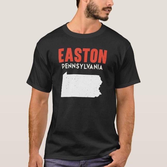 Easton Pennsylvania USA State America Travel T Shirt (Framsida)