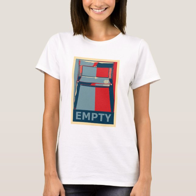 Eastwooding stol osynliga Obama PoliticalSatire Tee (Framsida)