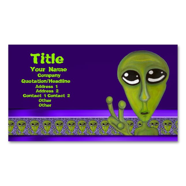 Easy Bein Grönt Visitkortmagnet (Framsida)